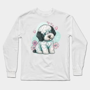 Valentines sheepadoodle pup - a Furr-fect valentine gift for your dog-loving pet lover Long Sleeve T-Shirt